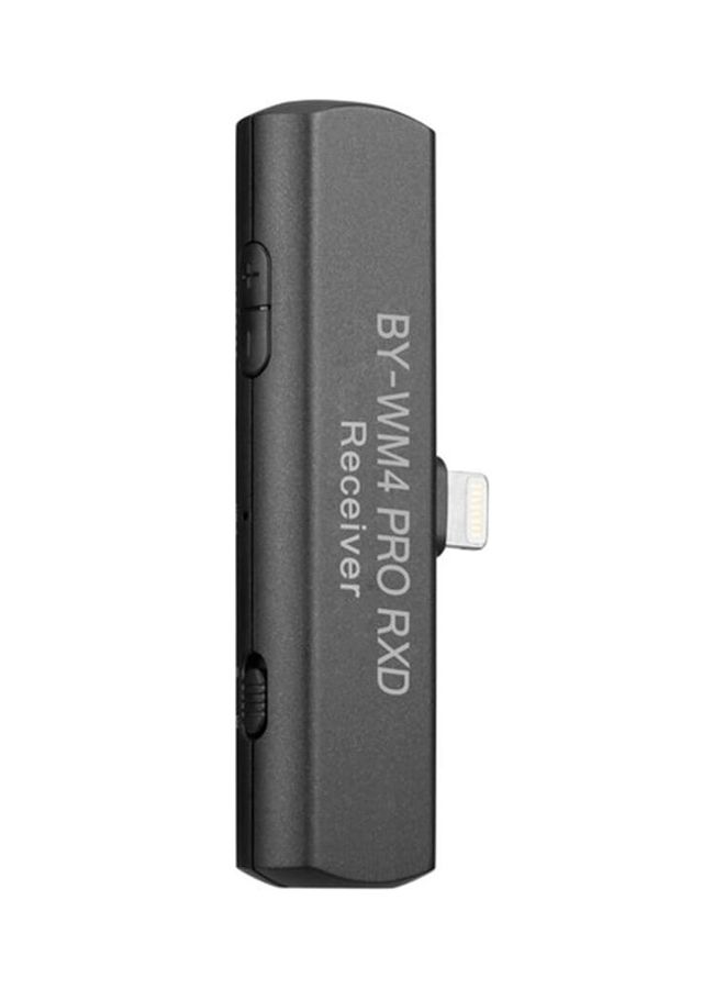 BOYA - Dual-Channel Digital Wireless Receiver For Lightning Ios Devices BY-WM4-PRO-RXD-Grey Grey - Image 1