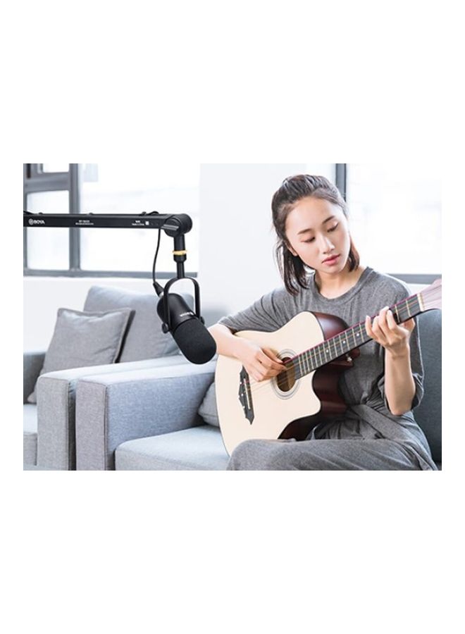 Dynamic Broadcasting Microphone BY-DM500-Black Black