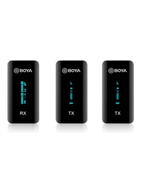 2.4Ghz Ultra-Compact Wireless Microphone System BY-XM6-S2-Black Black