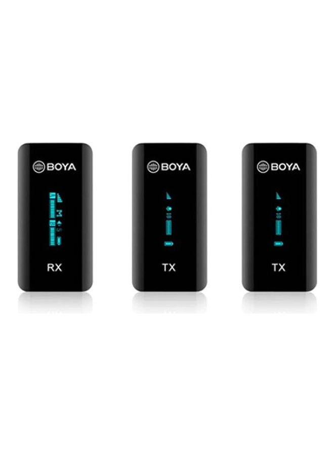 BOYA - 2.4Ghz Ultra-Compact Wireless Microphone System BY-XM6-S2-Black Black - Image 1