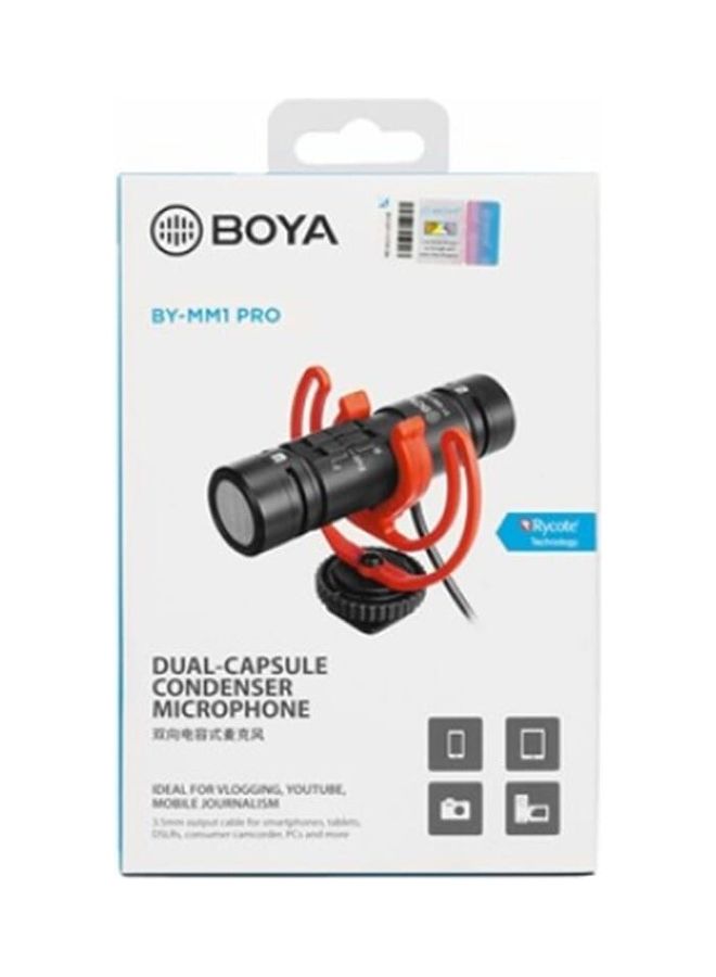BOYA Dual-Capsule Condenser Microphone BY-MM1-PRO-Black Black - Image 4
