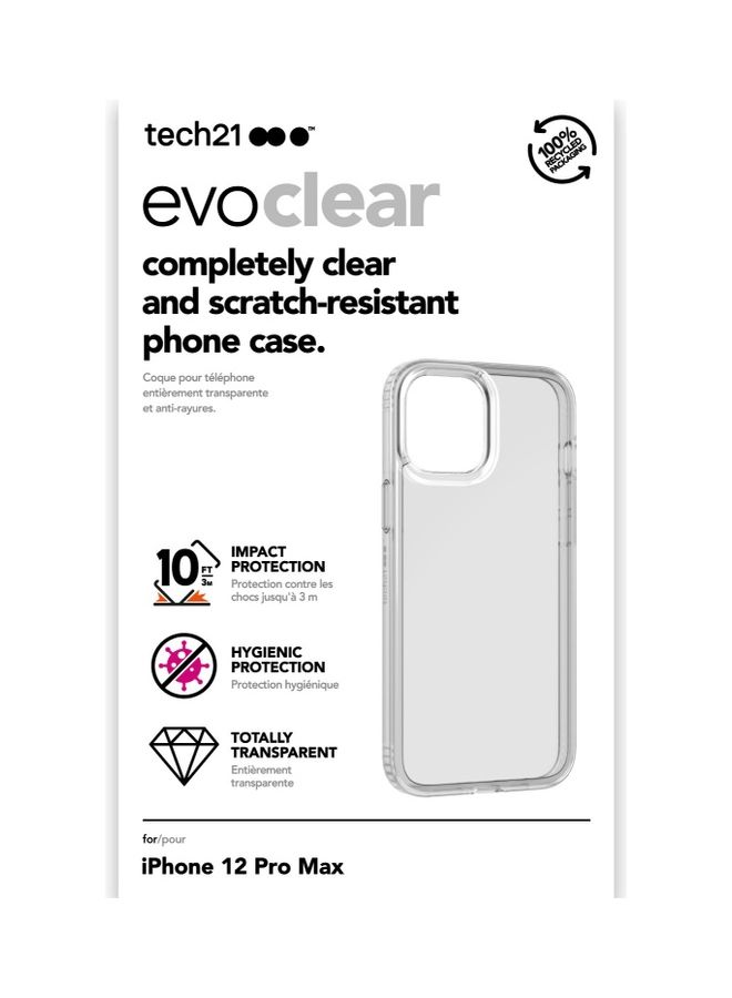 tech21 - Evo Clear Protective Cover For Apple iPhone 12 Pro Max Clear - Image 1