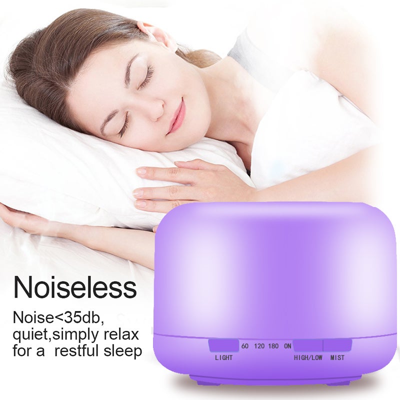 Amal - Aroma Diffuser, 4-In-1 Essential Oil Diffuser Aromatherapy Humidifier Quiet Air Vaporizer with 7 Lights White 125 x165 mmcm - Image 1