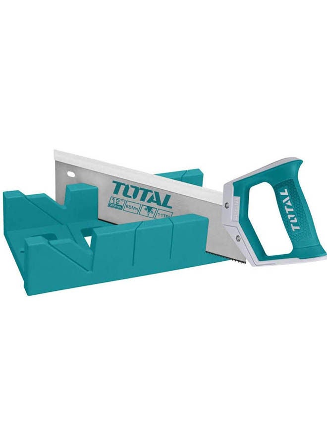 TOTAL - Mitre Box And Back Saw Set Green - Image 1