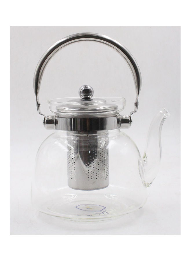 Dac Glass Teapot With Stainless Steel Filter Clear 1100ml  - Image 1