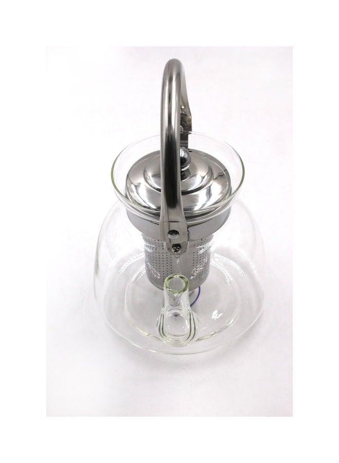 Dac Glass Teapot With Stainless Steel Filter Clear 1100ml  - Image 2