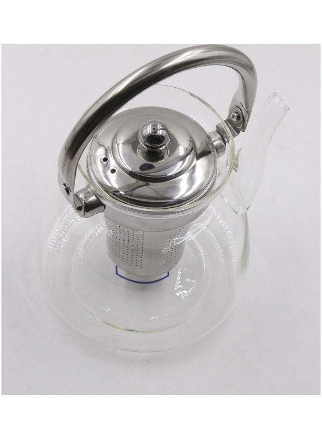 Dac Glass Teapot With Stainless Steel Filter Clear 1100ml  - Image 3