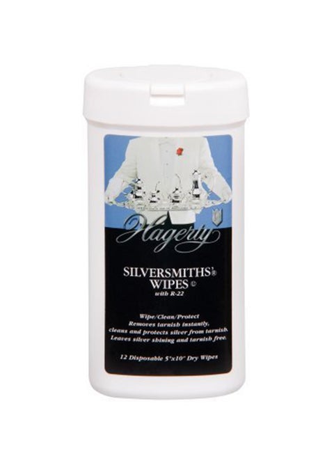 12-Piece Silvermith's Wipe Multicolour 5x10inch