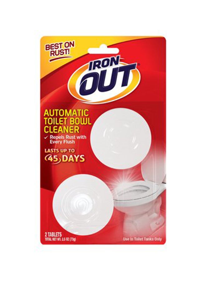 2-Piece Iron Out Toilet Bowl Cleaner Multicolour 216grams