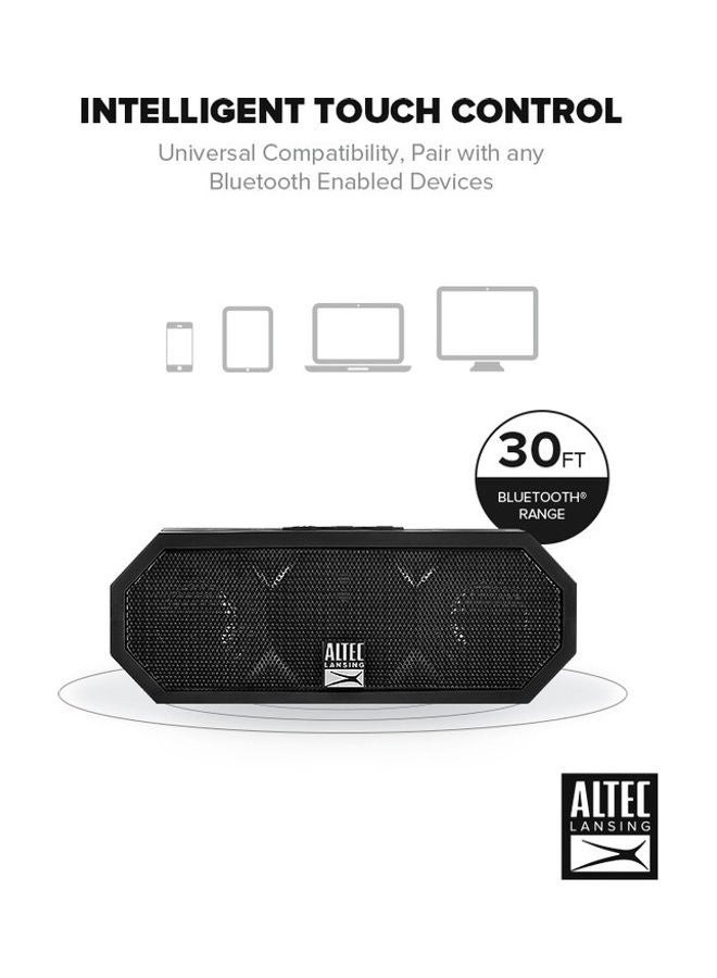 Altec Lansing Jacket H2O Rugged Bluetooth Speaker Black  - Image 5