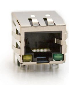 8-Pin Pcb Mount Ethernet Shielded Socket With Built In Transformer Hr911105A Hy911105A Blue