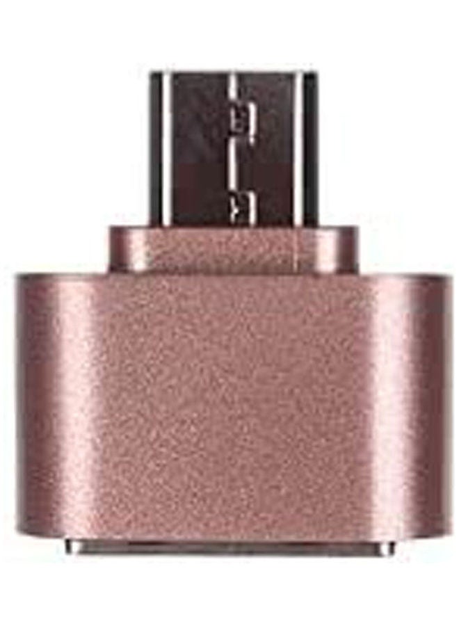 OTG Micro USB Adapter For Android phones Rose Gold