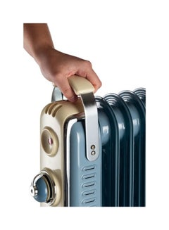 Ariete 7 Fins Vintage Oil Radiator Room Heater 1500.0 W 837/05 Blue  - Image 3