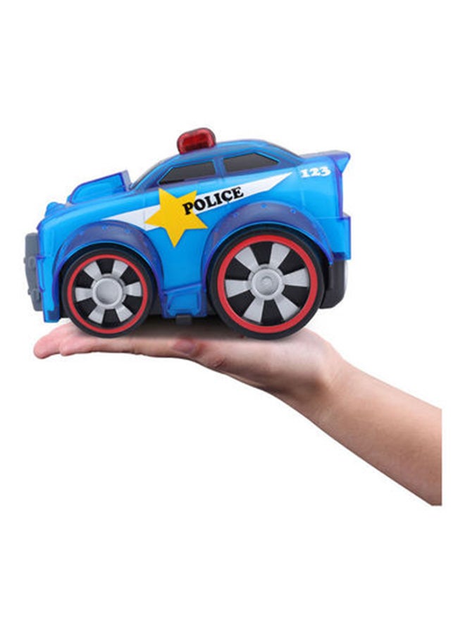BB Junior Police Toy car - Push & Glow Multicolour 6.7inch  - Image 3