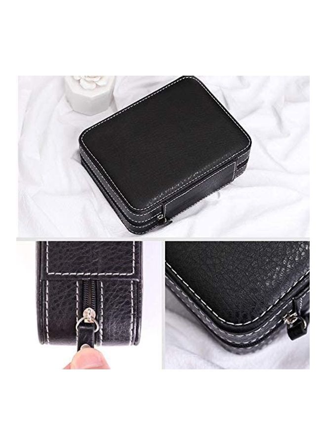 Aco And Bebe House Travel Watch Box Organizer Zipped Closure Black - Image 3