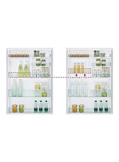 HITACHI 990L Gross/ 700L Net Capacity Top Mount Double Door Premium Refrigerator with Inverter Compressor,  Dual Fan Cooling, LED Panel, Twist Ice Tray 452.6 kW RV990PUK1KBSL Brilliant  Silver  - Image 5