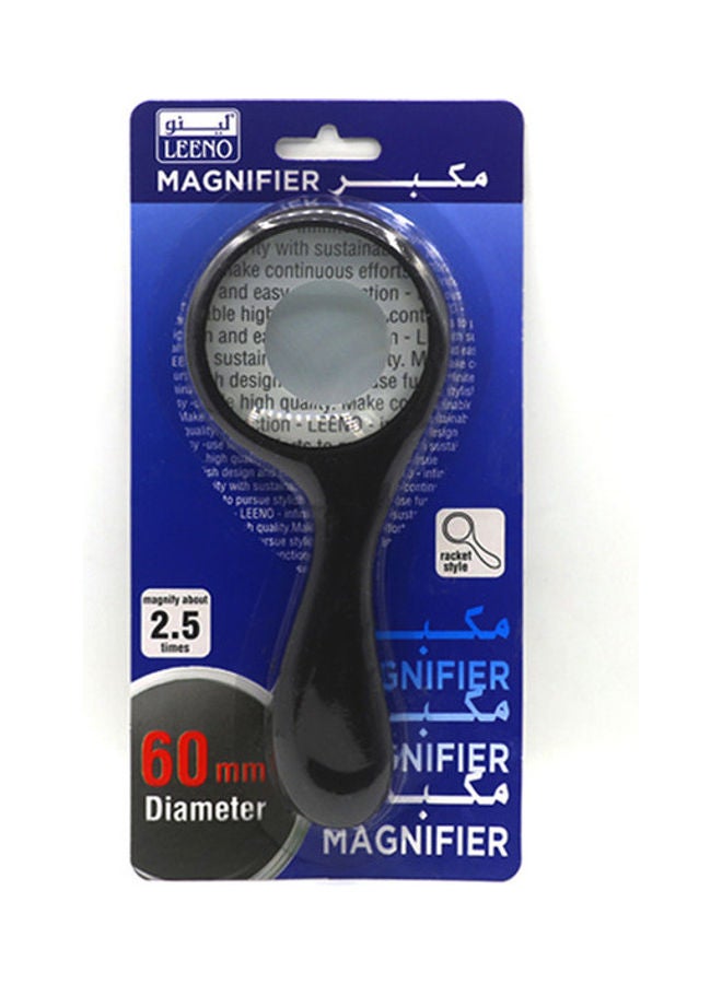 LEENO Small Handheld Magnifier lens (60 mm) Black - Image 2