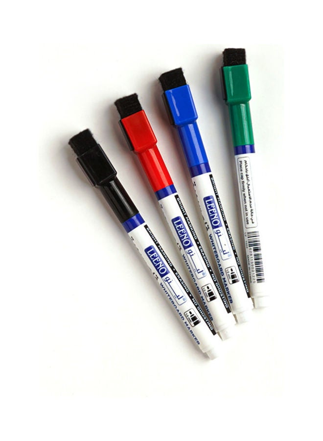 Pack Of 4 Mini White Board Markers Multicolour - v1644918638/N52605972A_1