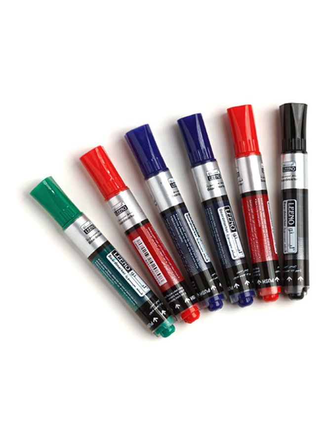 LEENO - 6-Piece White Board Marker Set Multicolour - Image 1