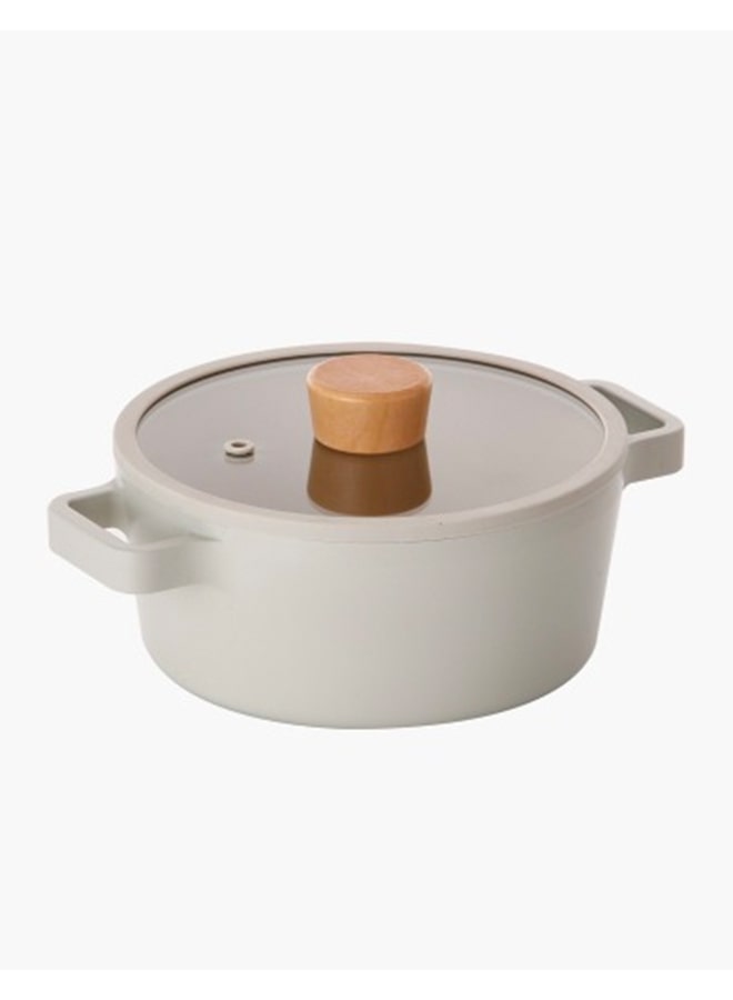 نيو فلام Ceramic Nonstick Pot Beige 16cm 