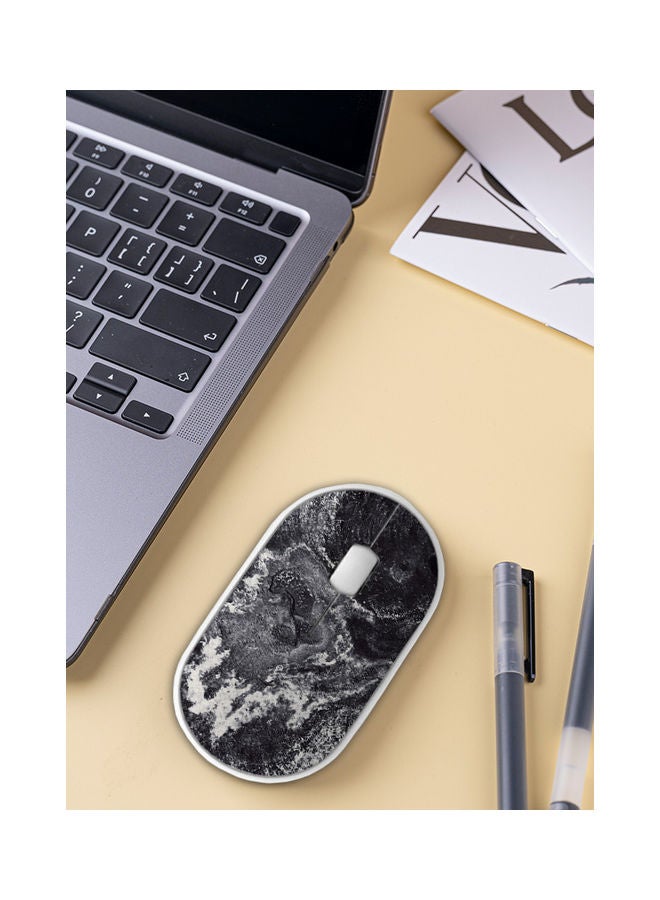Okteq - Imaginary Tunnel Pattern Wireless Mouse Black/White - Image 1