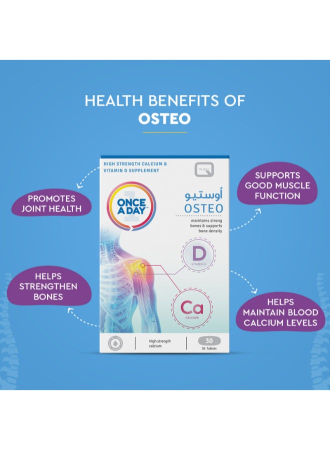 Quest Osteo Vitamin D  Calcium Amino Acid Chelate - 30 Tablets - Image 2