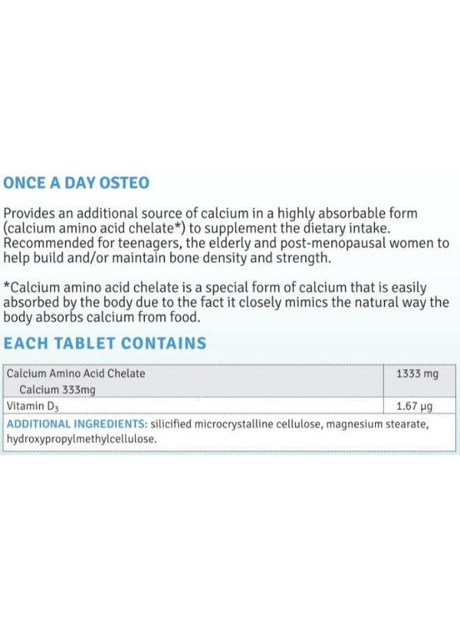 Quest Osteo Vitamin D  Calcium Amino Acid Chelate - 30 Tablets - Image 4