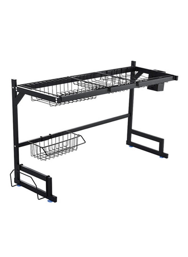 Sharpdo Stainless Steel Dish Rack Black 85x52x32cm - Image 1