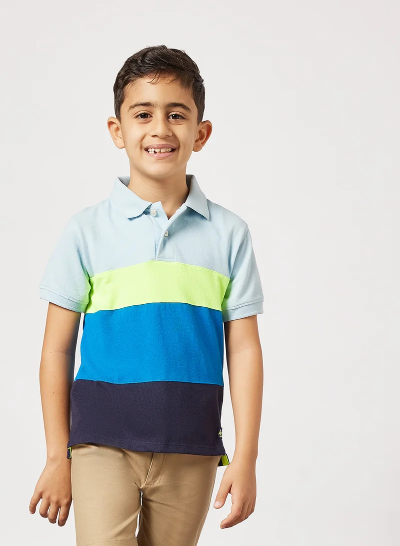 Cherry Crumble by Nitt Hyman Boys Colorblock Polo Multicolour