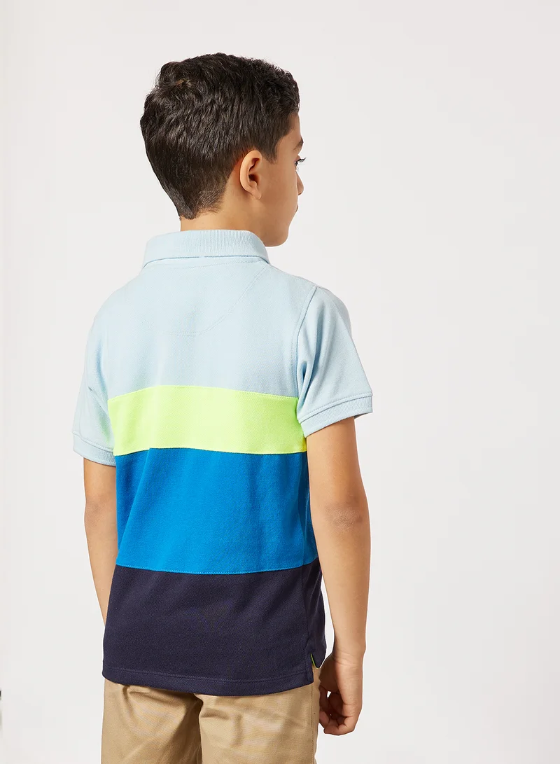 Cherry Crumble by Nitt Hyman Boys Colorblock Polo Multicolour