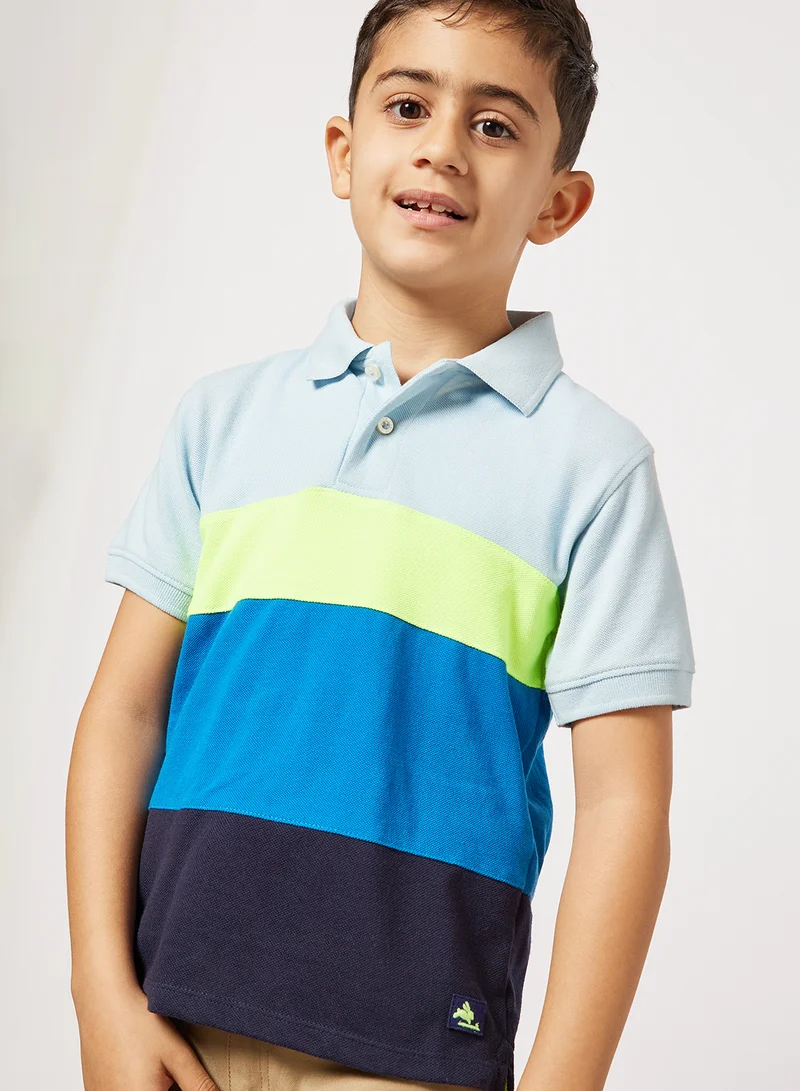 Cherry Crumble by Nitt Hyman Boys Colorblock Polo Multicolour