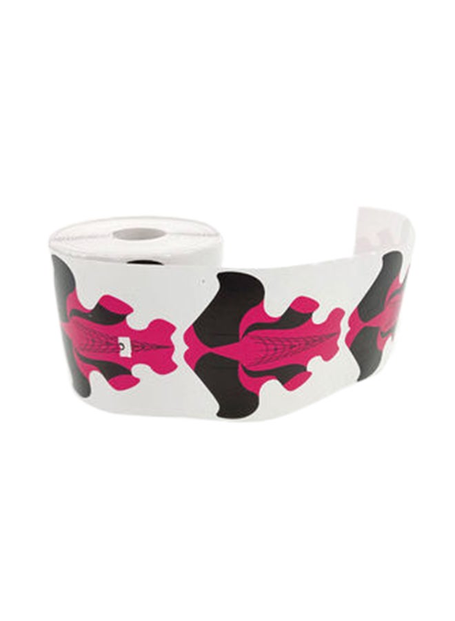 Elite Fish Design Acrylic Nail Form Sticker Roll Pink/Black - Image 1