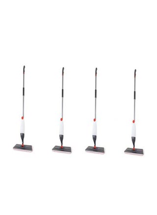 4-Piece Microfiber Cleaning Mop With Water Spray Grey - v1644926290/N52595643A_1