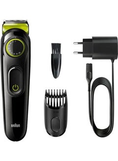 BRAUN BT3221 Rechargeable Beard And Hair Trimmer Black 