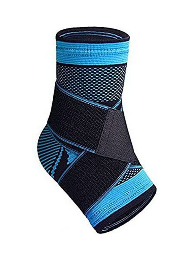 Generic One Pair Ankle Brace Active Ankle Support Braces Compression Sleeve With Adjustable Strap  - Image 2