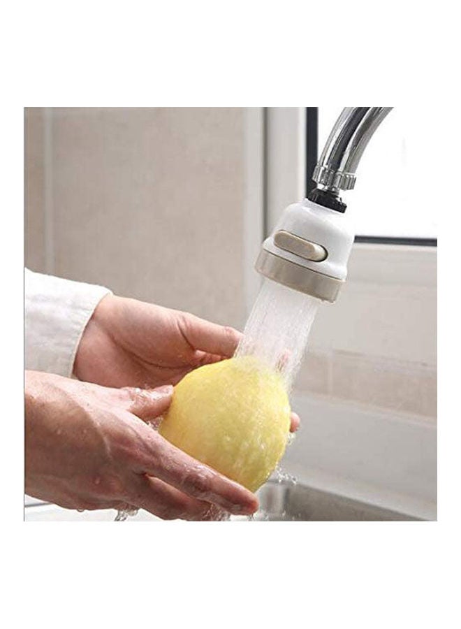 Generic - Water Filter Fan Blade Shape Rotatable And Foldable Faucet Mount Filter Water Purification Filter Faucet Nozzle Carbon Filter Adapter Tap Water Saving White - Image 1