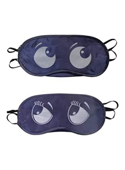 2Pcs different Shape Cover Shade Sleeping Sleep Eye Mask Black
