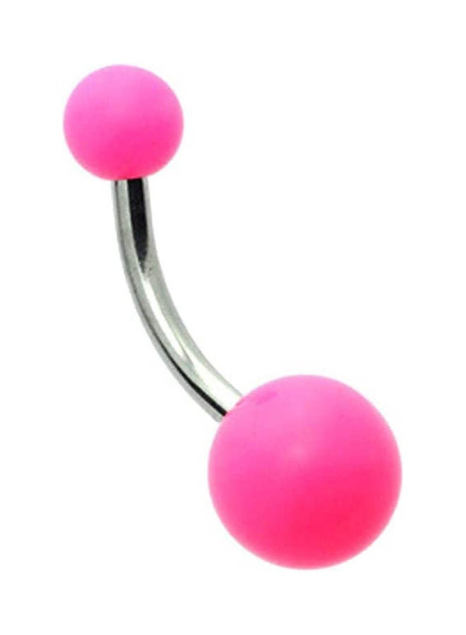 Generic - 1Pc Candy Belly Button Rings Surgical Steel Acrylic Ball Navel Ring Barbell - Image 1