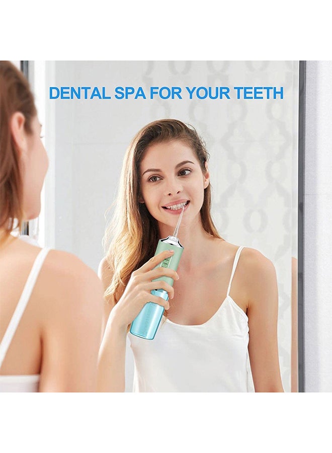 3-Speed Electric Dental Flusher 6 Nozzles Green 21x12x5.8cm - Image 2