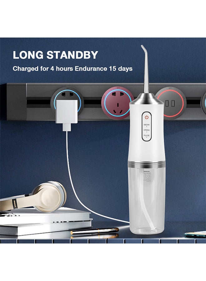 3-Speed Electric Dental Flusher 6 Nozzles White 21x12x5.8cm - Image 3