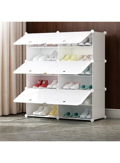 Sharpdo 6-Layers 2 Rows Shoe Cabinet White  - Image 3
