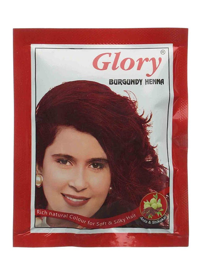Glory Henna burgundy sachet Borgandy 10grams 