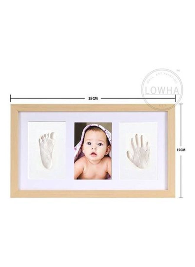 لوحة طقم إطار قالب بصمة يد وقدم الطفل - Image 3