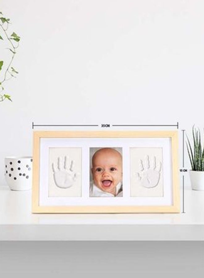 لوحة طقم إطار قالب بصمة يد وقدم الطفل - Image 4