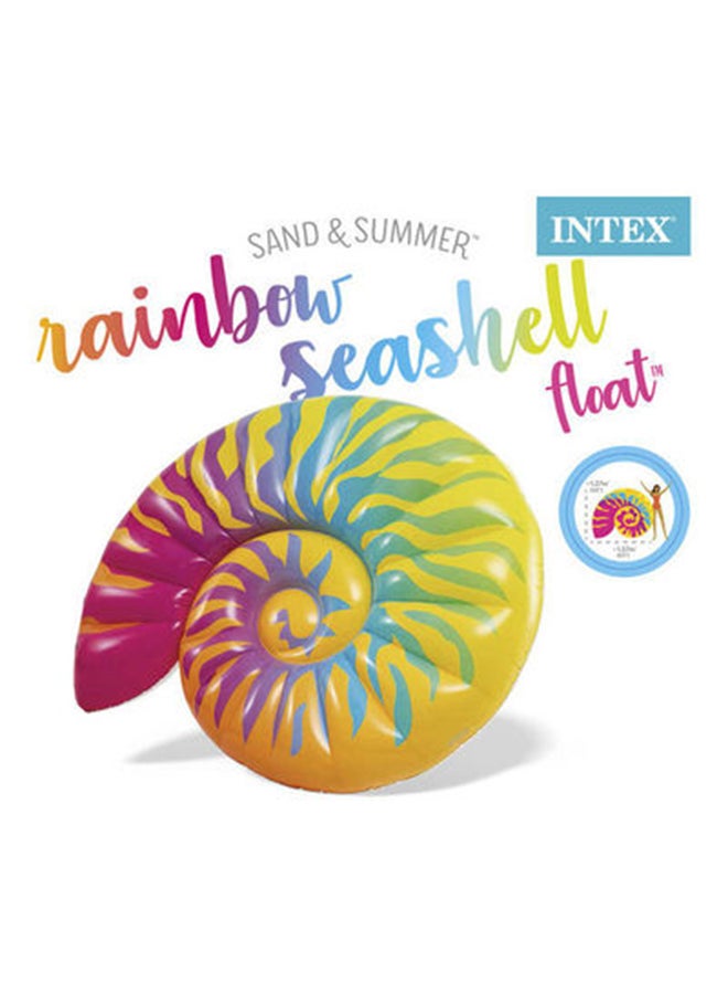 INTEX Rainbow Seashell Float 157x127x25cm  - Image 3