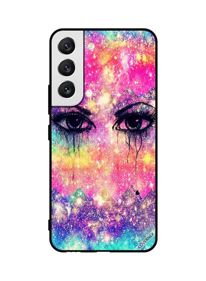 Covernex Samsung Galaxy S22 5G Protective Case Cover Printed Featuring Tears From Eyes Colorful Bg DESIGN_0400 - Image 1