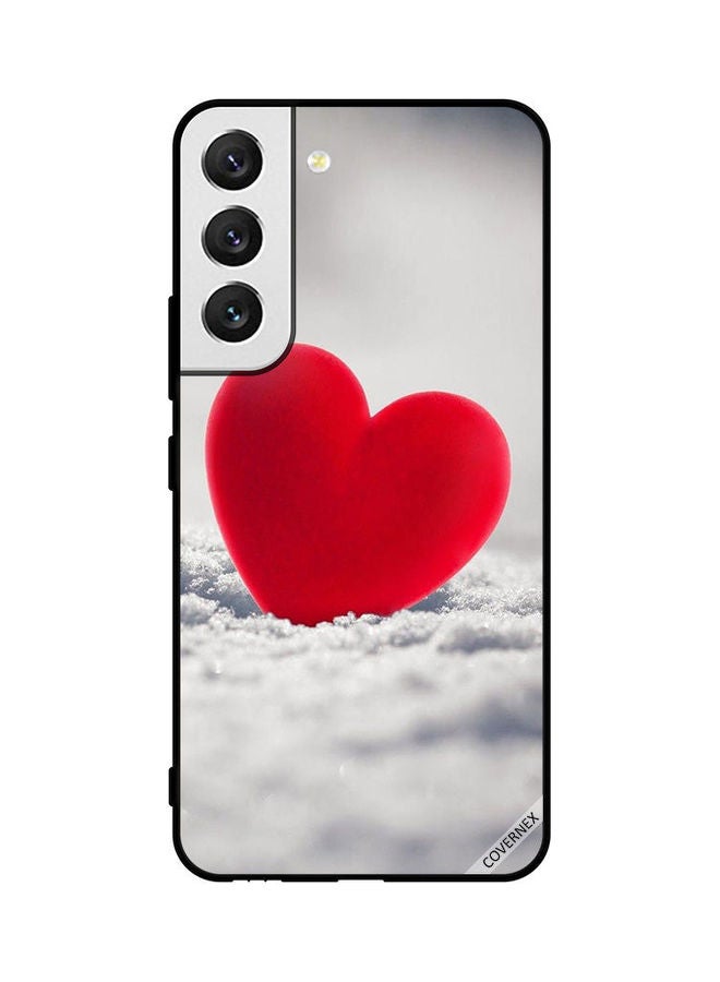 Covernex Samsung Galaxy S22 5G Protective Case Cover Printed Featuring Lovely Red Heart DESIGN_0578 - Image 1