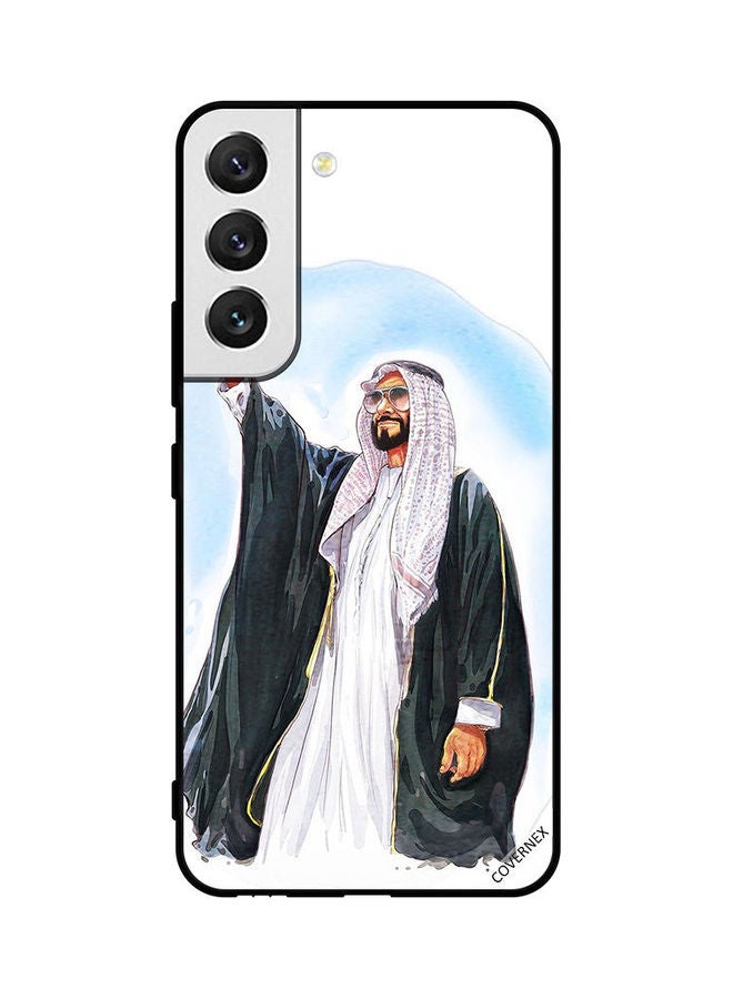 Covernex Samsung Galaxy S22 5G Protective Case Cover Printed Featuring Zayed Rise His Hand Paint Art DESIGN_0911 - Image 1