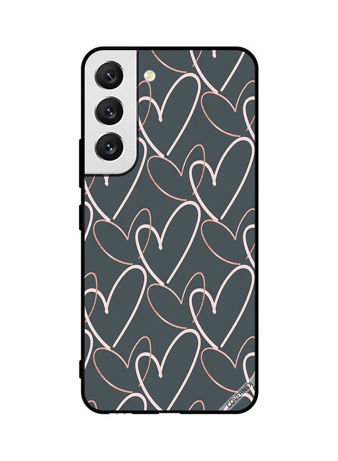 كوفرنيكس Samsung Galaxy S22 5G Protective Case Cover Printed Featuring Hearts Of Lines DESIGN_0794 - Image 1