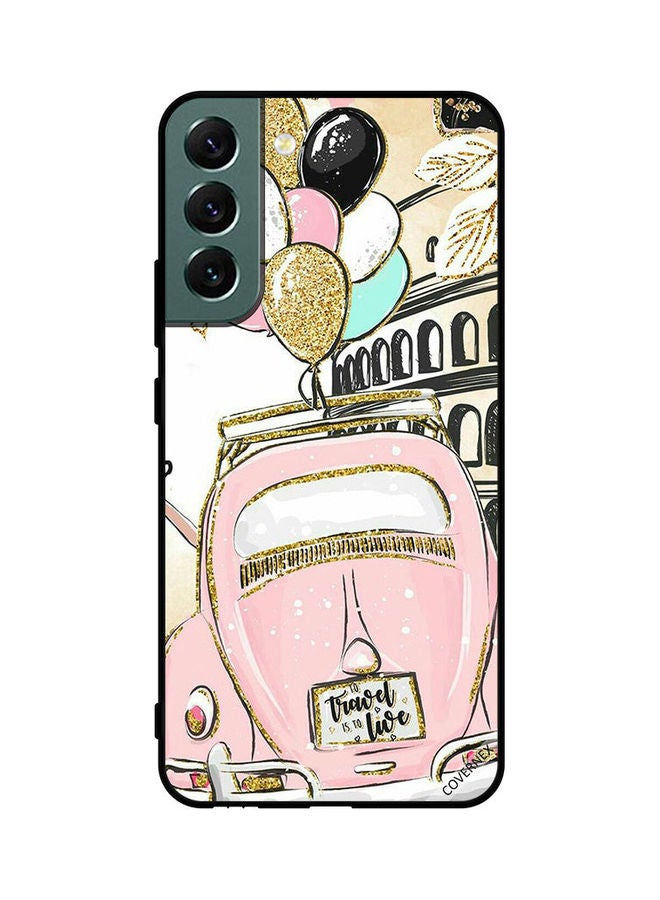 كوفرنيكس Samsung Galaxy S22 Plus 5G Protective Case Cover Printed Featuring To Travel Is To Live DESIGN_0051 - Image 1